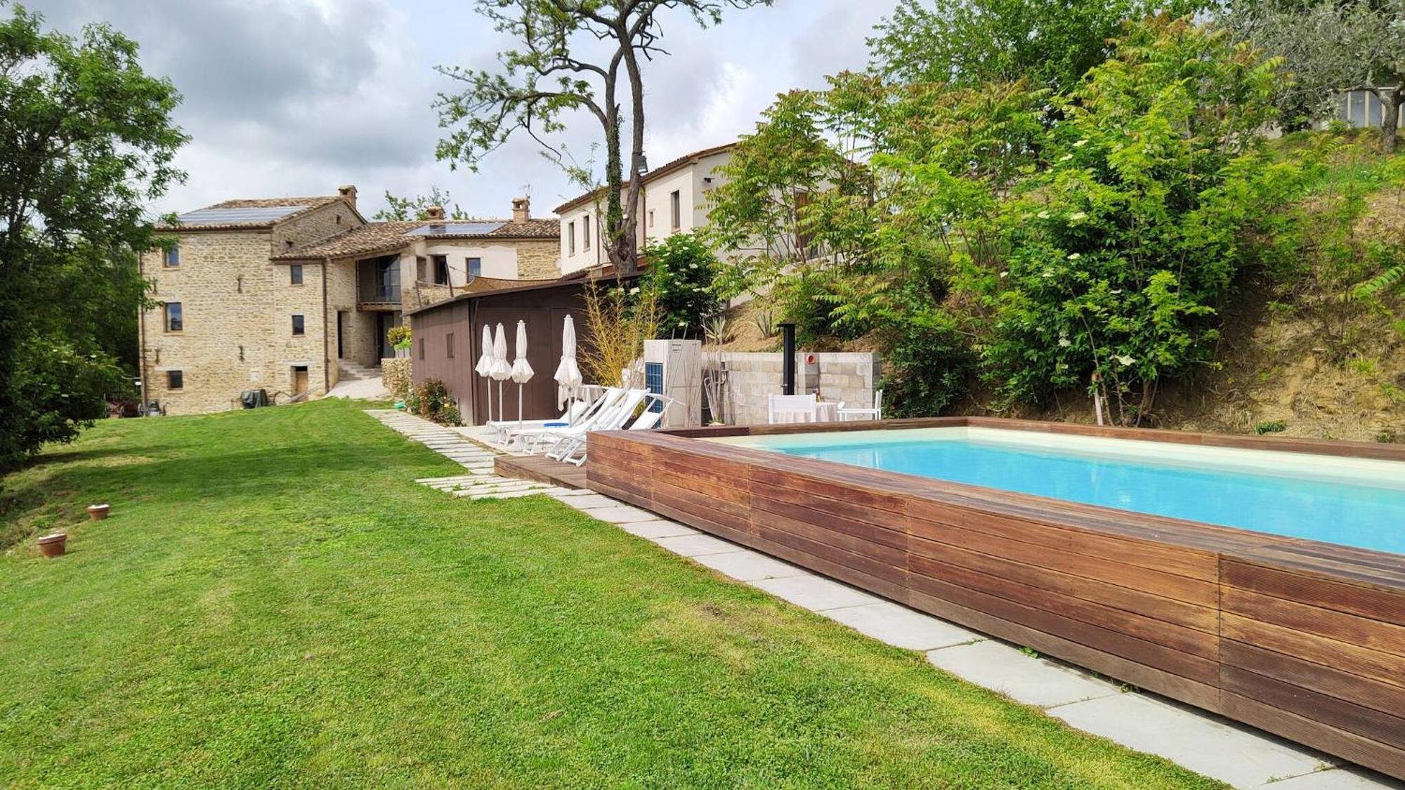 Cerreto Castello Borgo Calbianco - Private House With Pool & Aircoヴィラ エクステリア 写真